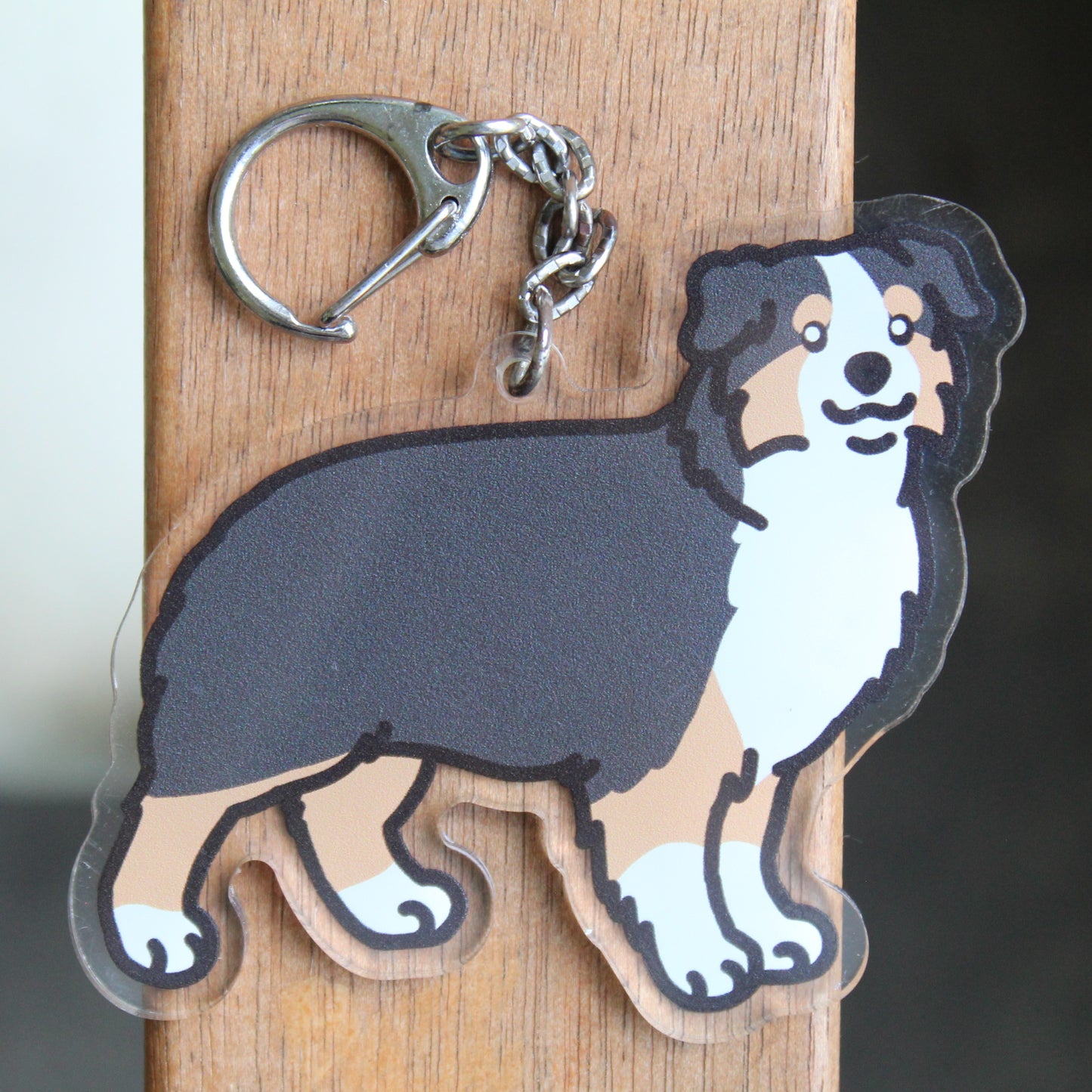 Australian Shepherd Dog Sticker - 3" American Shepherd Waterproof Sticker or 2" Keychain Herding