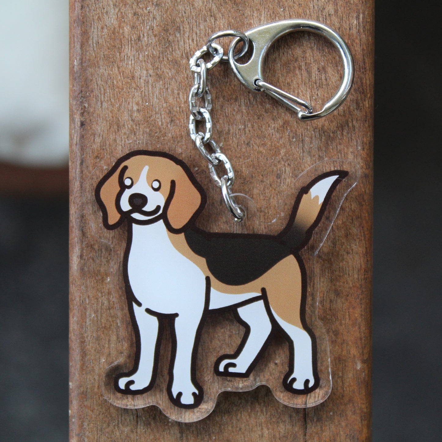 Beagle Dog Sticker - 3" Beagle Short/Tall Sticker or 2" Keychain Hound