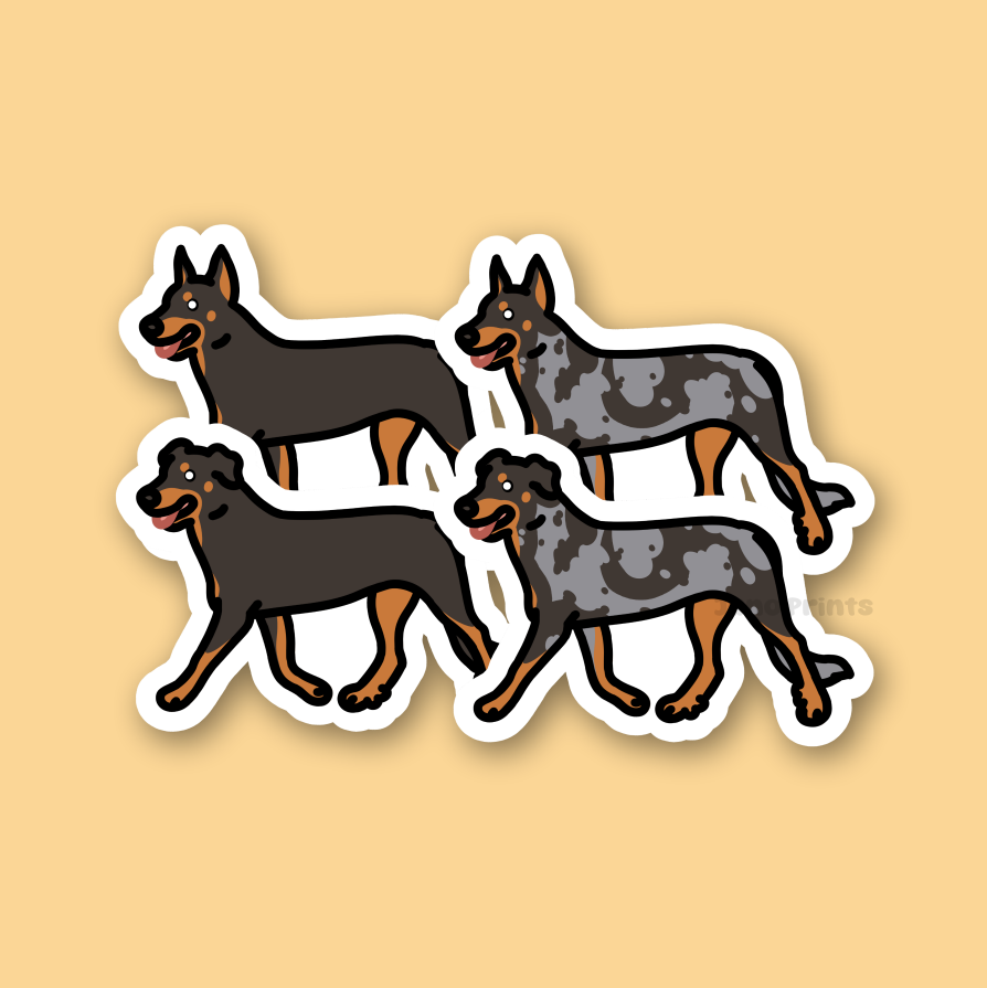 Beauceron Dog French Shepherd Sticker - 3" Waterproof Sticker Herding