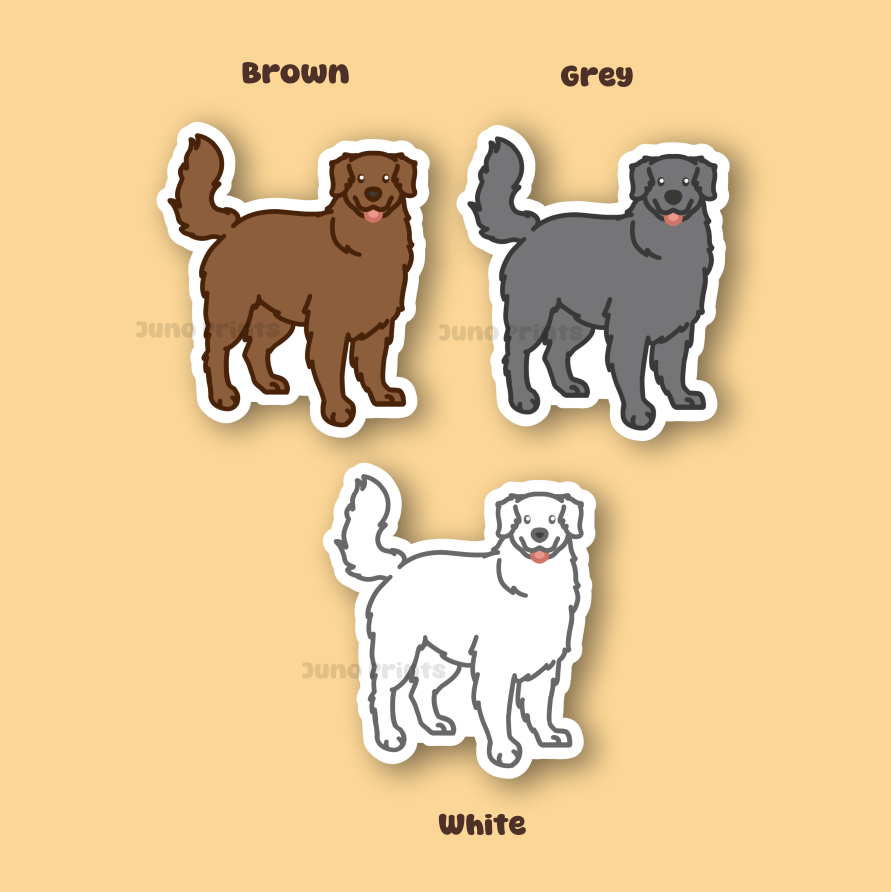 Bernese Mountain Dog, Newfoundland, Great Pyrenees - 3" Sticker or 2" Keychain or 3" Keychain Working