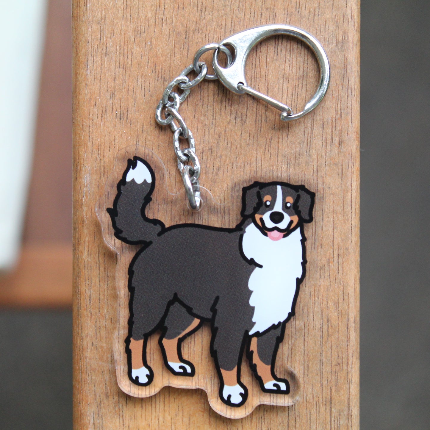 Bernese Mountain Dog, Newfoundland, Great Pyrenees - 3" Sticker or 2" Keychain or 3" Keychain Working