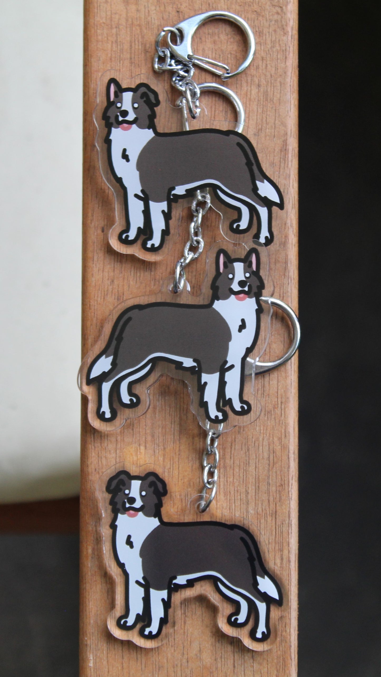 Border Collie Dog Sticker - 3" Waterproof Sticker or 2" Keychain Herding
