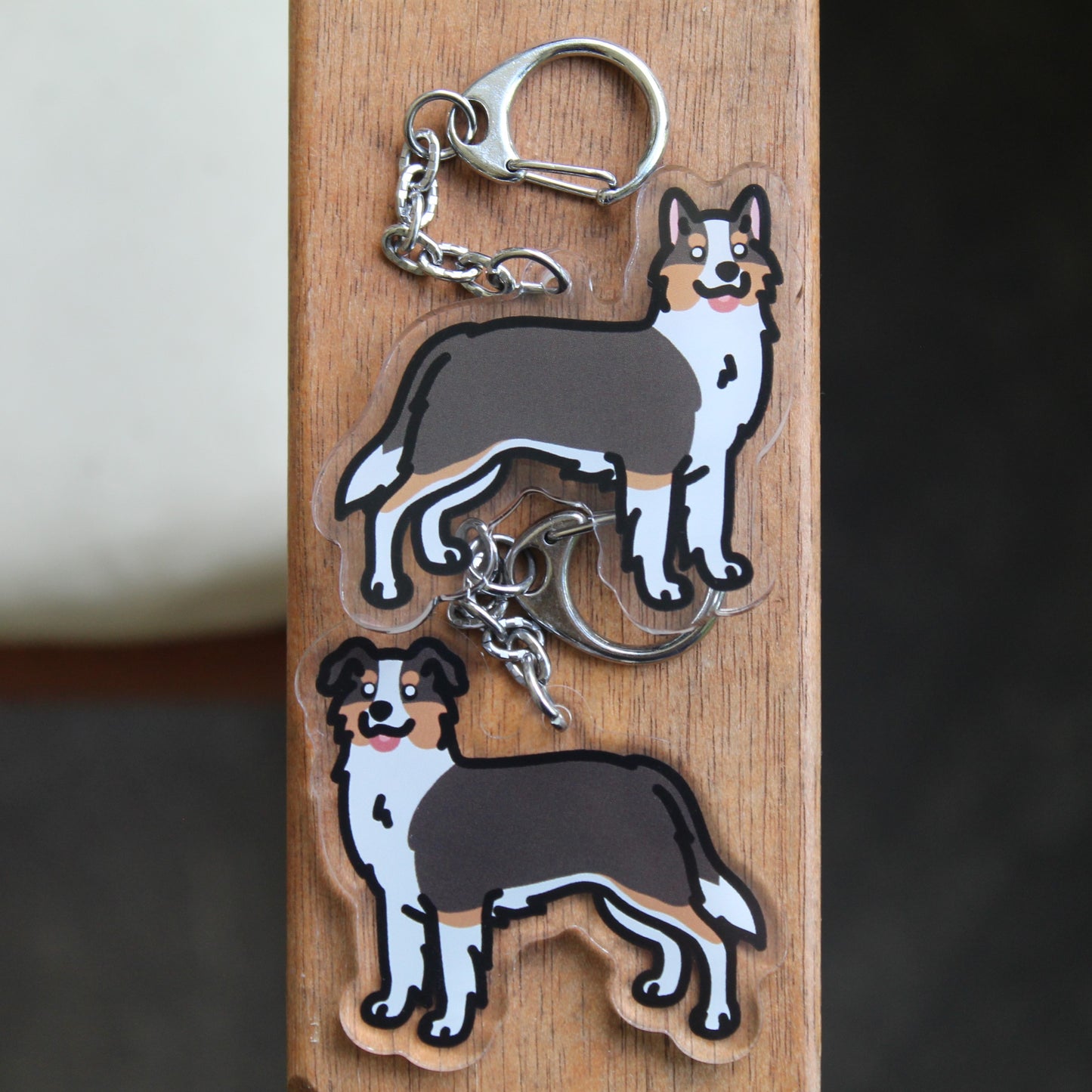 Border Collie Dog Sticker - 3" Waterproof Sticker or 2" Keychain Herding