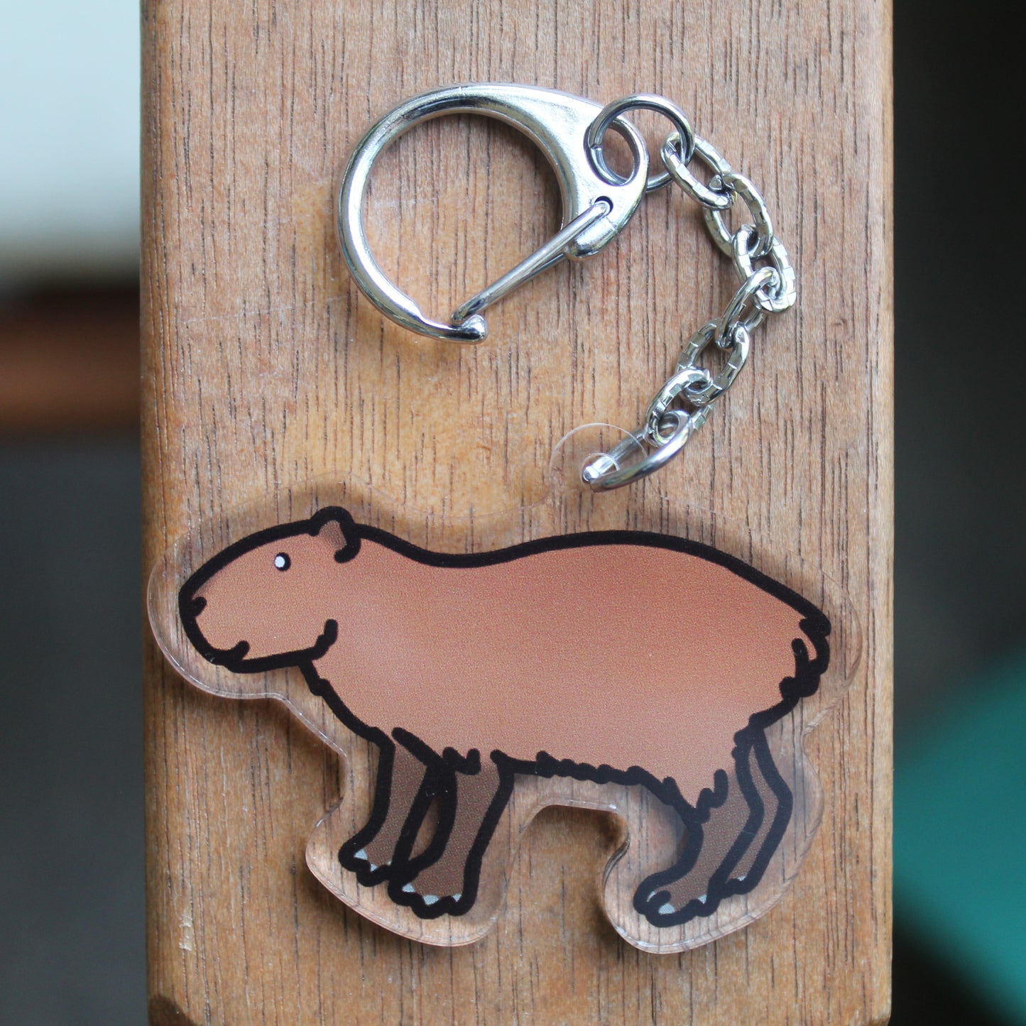 Coconut Doggy - 3" Waterproof Capybara Sticker or 2" Keychain