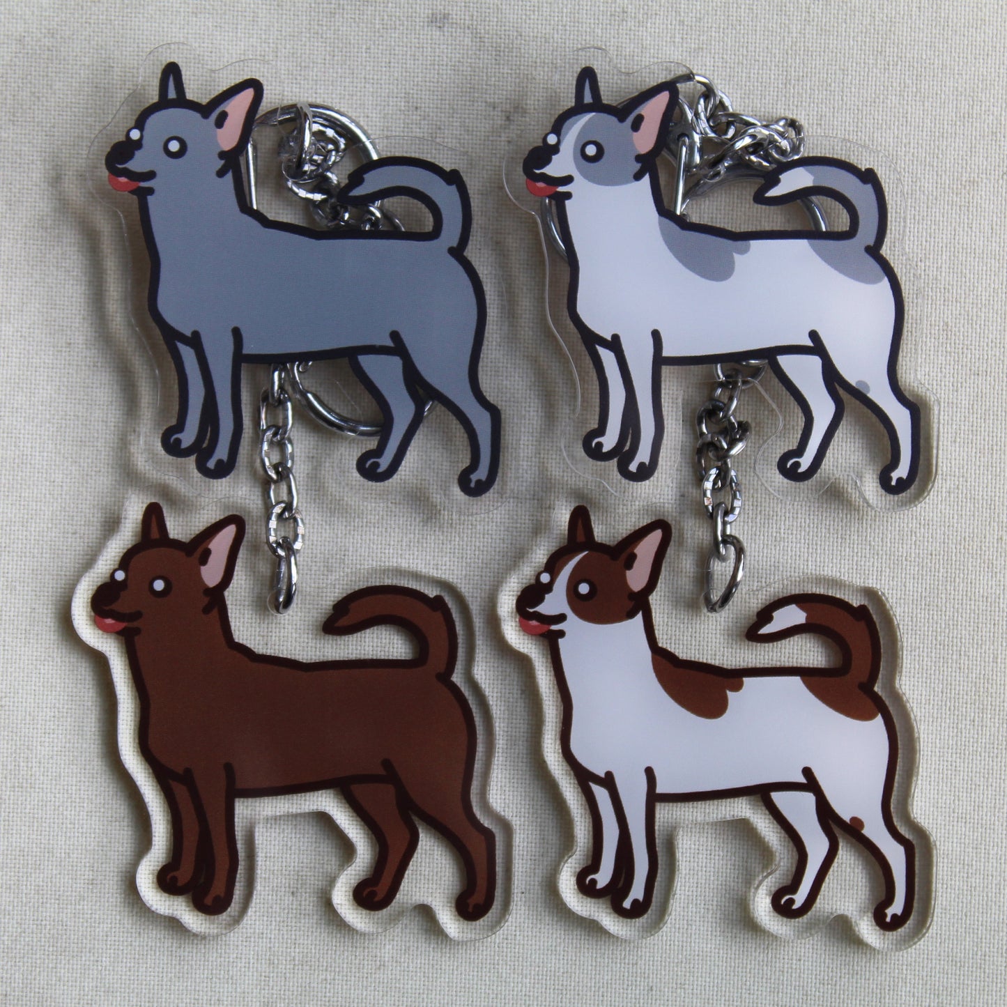 Shorthair Chihuahua - 3" Dog Sticker or 2" Keychain Toy