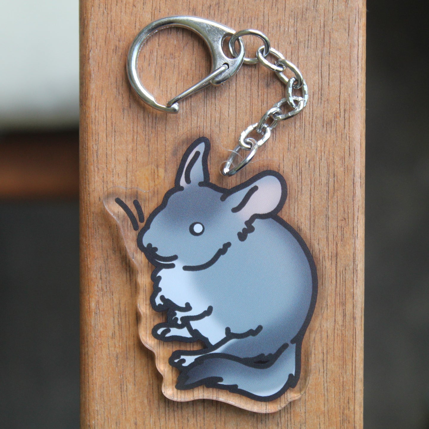 Chinchilla Sticker - 3" Rodent Sticker or 2" Keychain