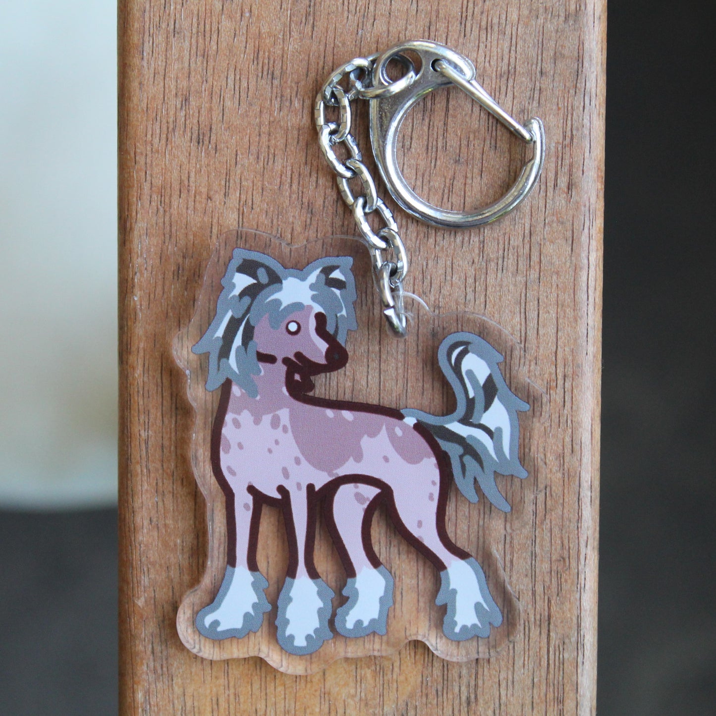 Chinese Crested - 3" Dog Sticker or 2" Keychain Toy