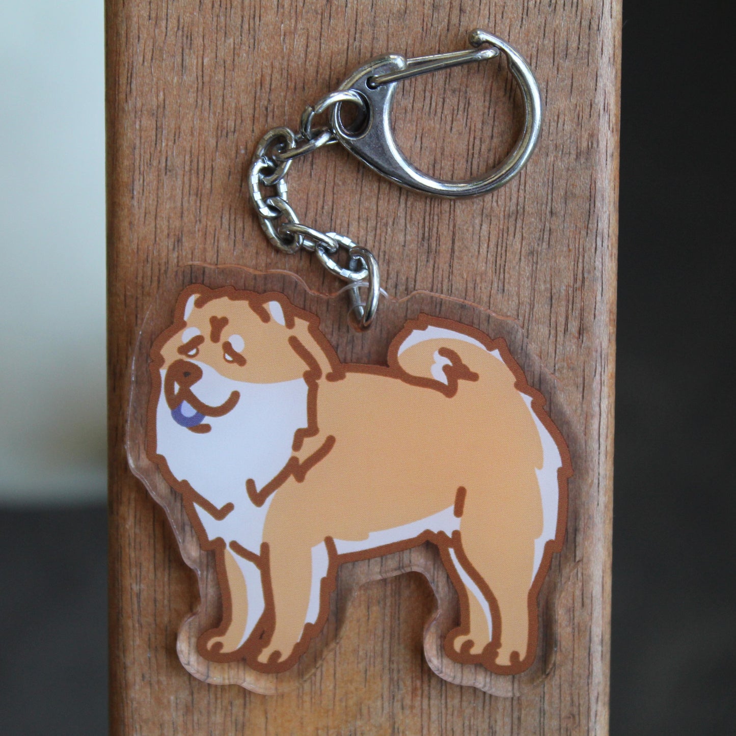 Chow Chow Dog - 3" Waterproof, UV-Resistant Sticker or 2" Acrylic Keychain Non-Sporting Spitz