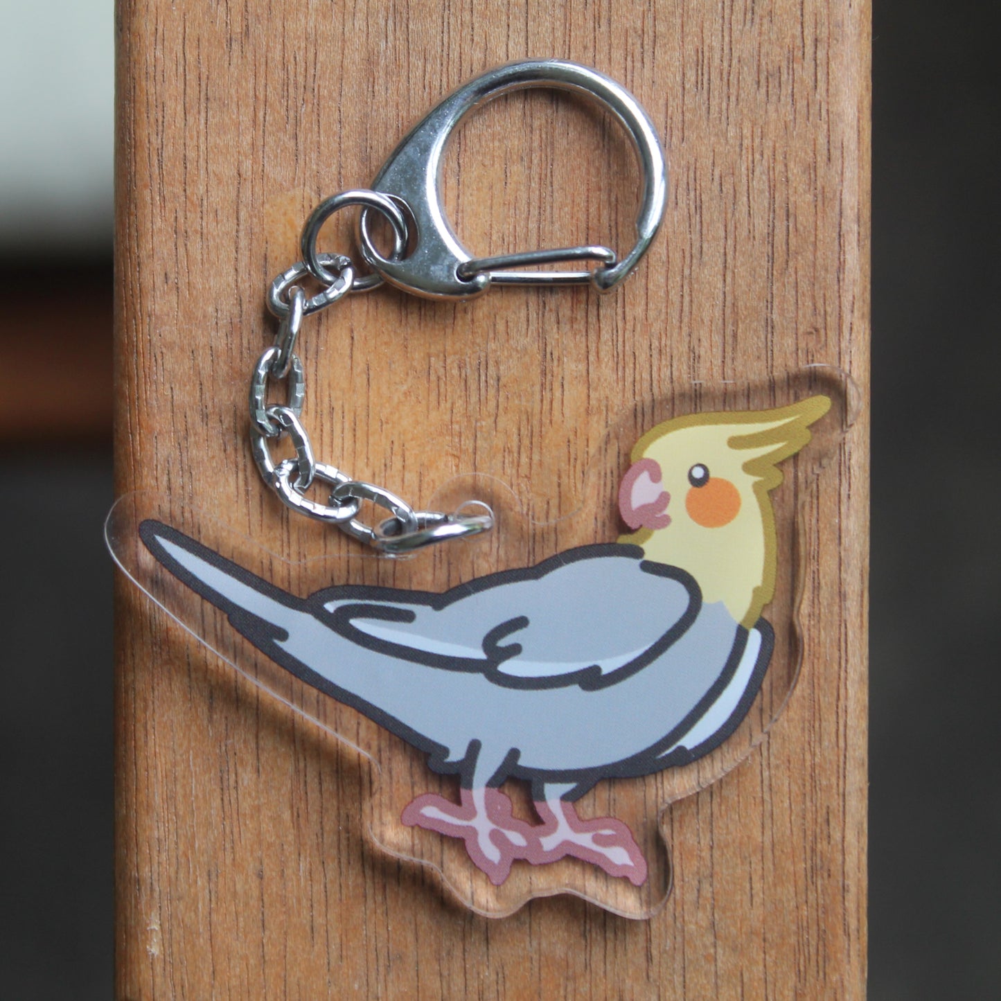 Cockatiel Sticker - 3" Waterproof Cockatiel Sticker or 2" Keychain