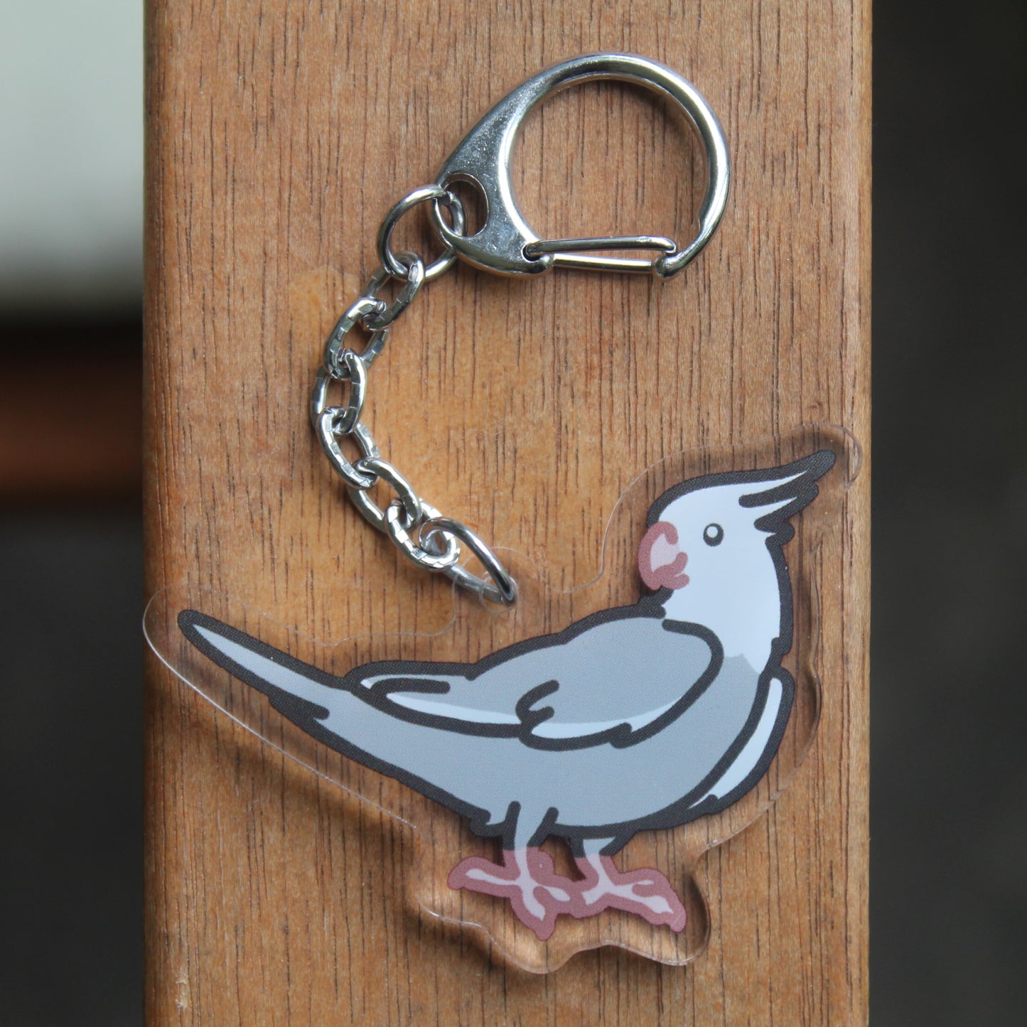 Cockatiel Sticker - 3" Waterproof Cockatiel Sticker or 2" Keychain