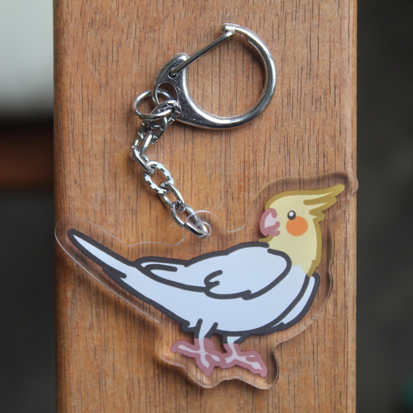 Cockatiel Sticker - 3" Waterproof Cockatiel Sticker or 2" Keychain
