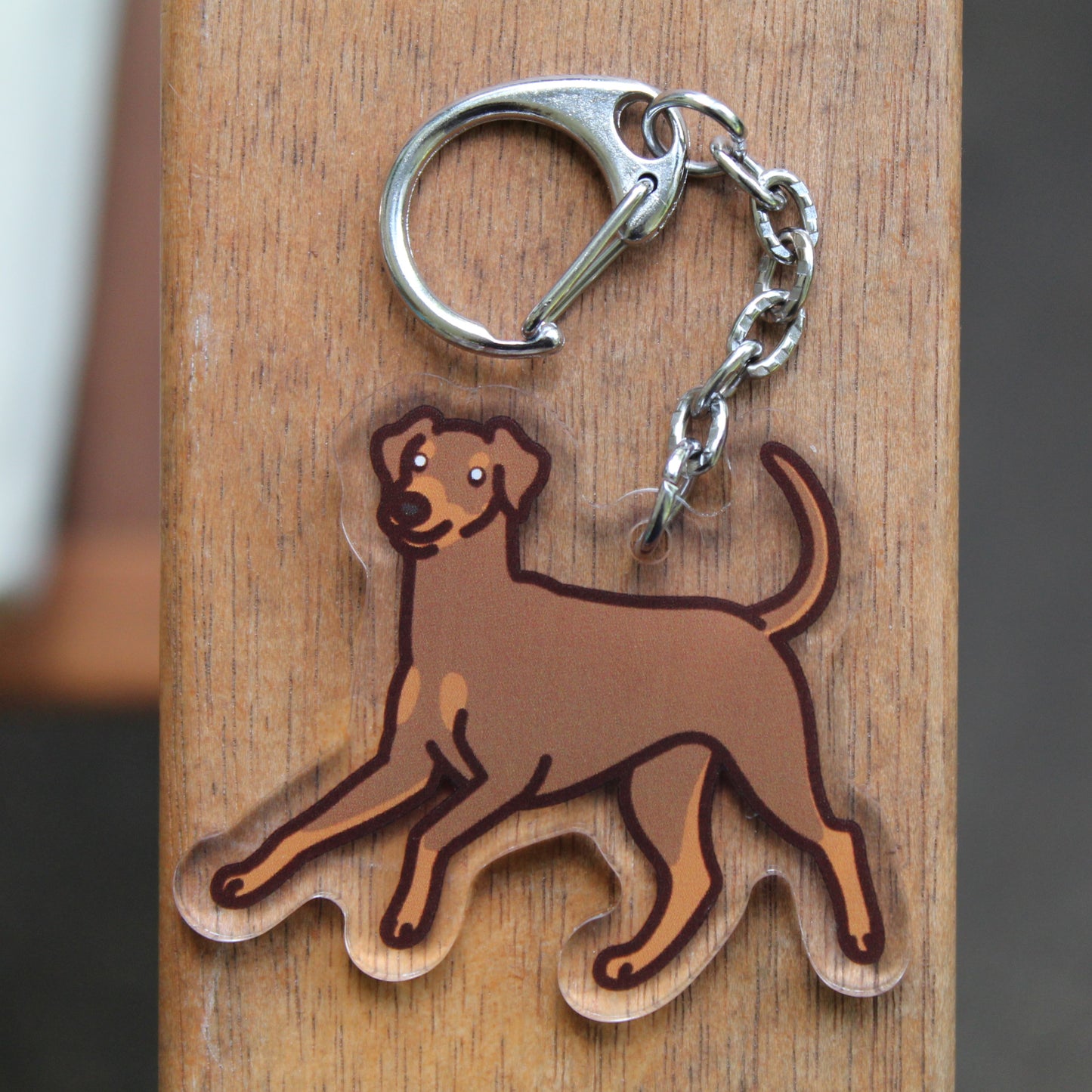 Doberman Pinscher - 3" Dobermann, German Pinscher Sticker or 2" Keychain or 3" Keychain Working