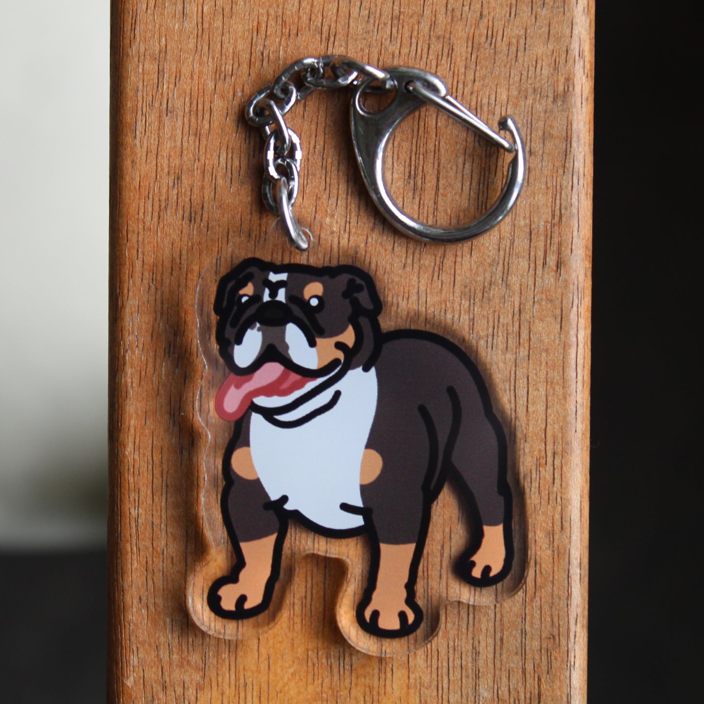 English Bulldog - 3" Waterproof Sticker or 2" Keychain Non-Sporting