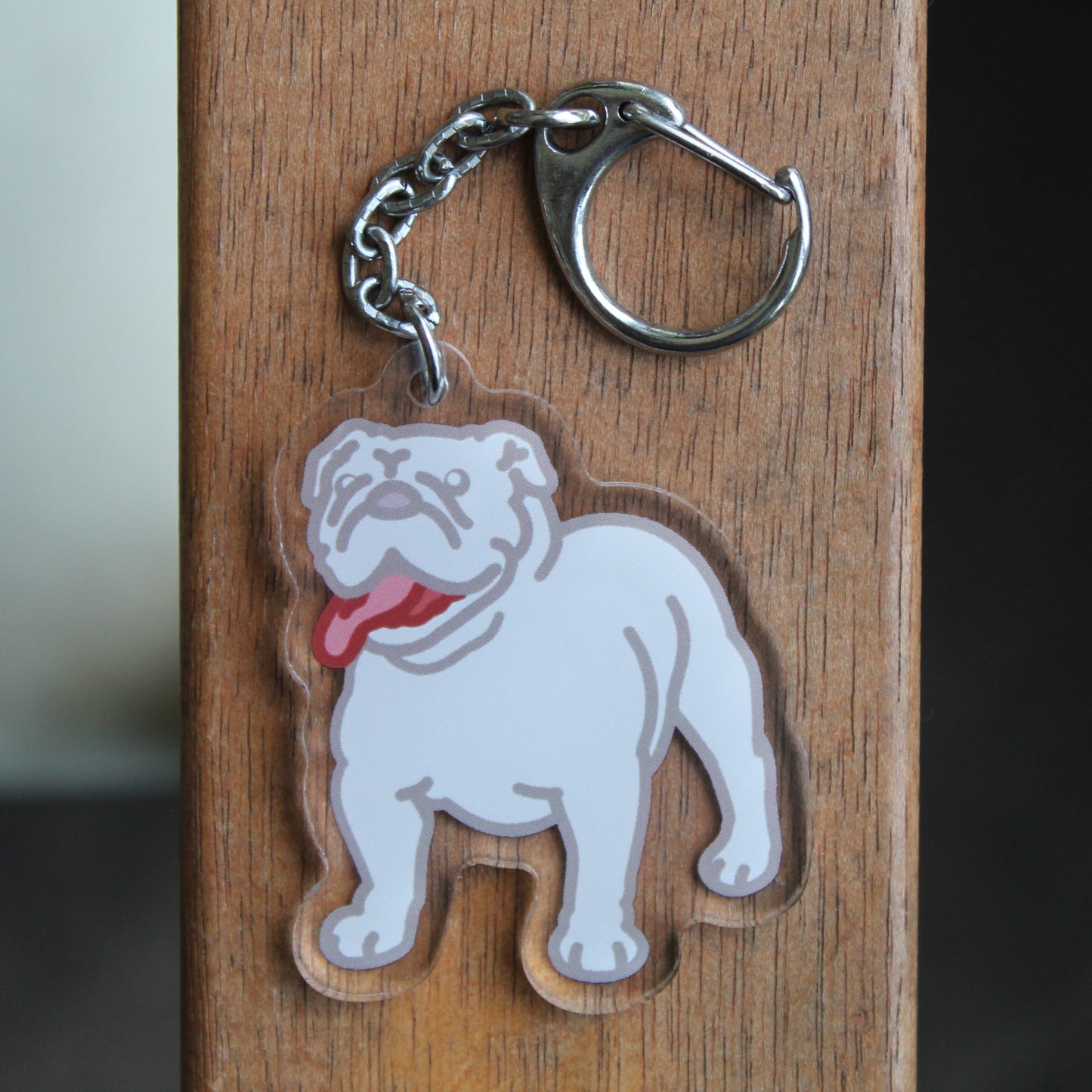 English Bulldog - 3" Waterproof Sticker or 2" Keychain Non-Sporting