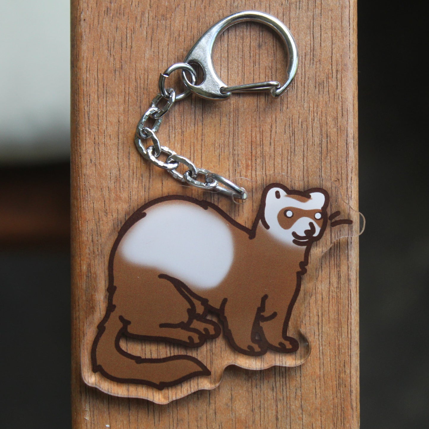Ferret Sticker - 3" Mustelid Sticker or 2" Keychain
