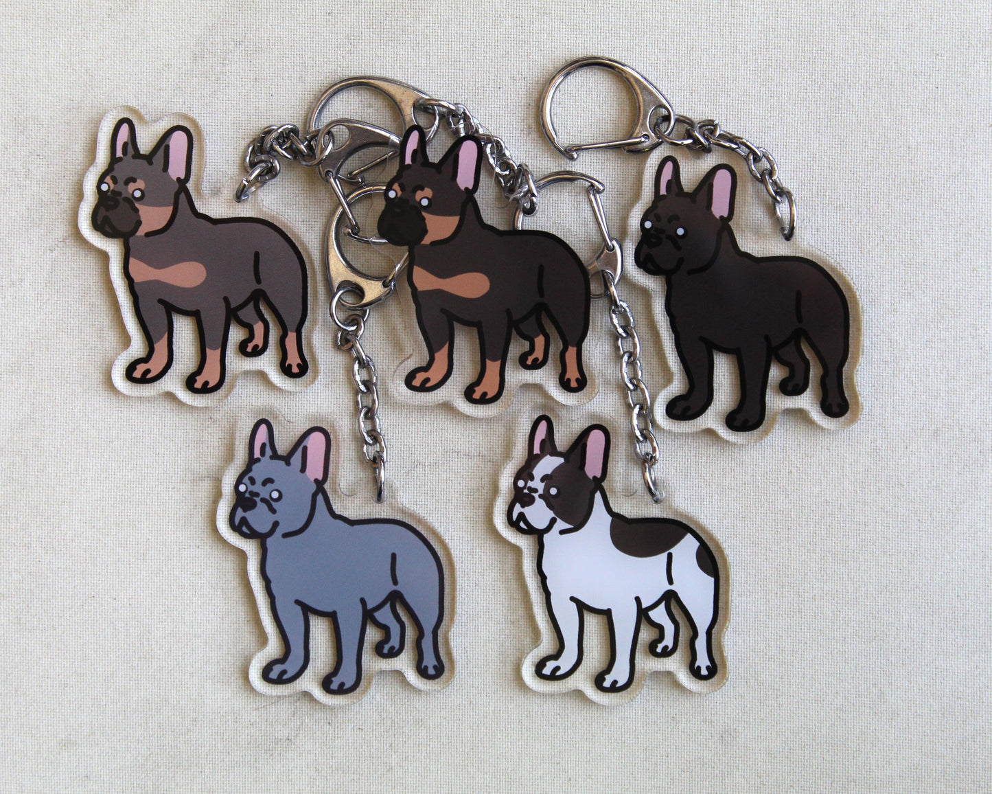 French Bulldog Sticker - 3" Sticker or 2" Keychain Non-Sporting