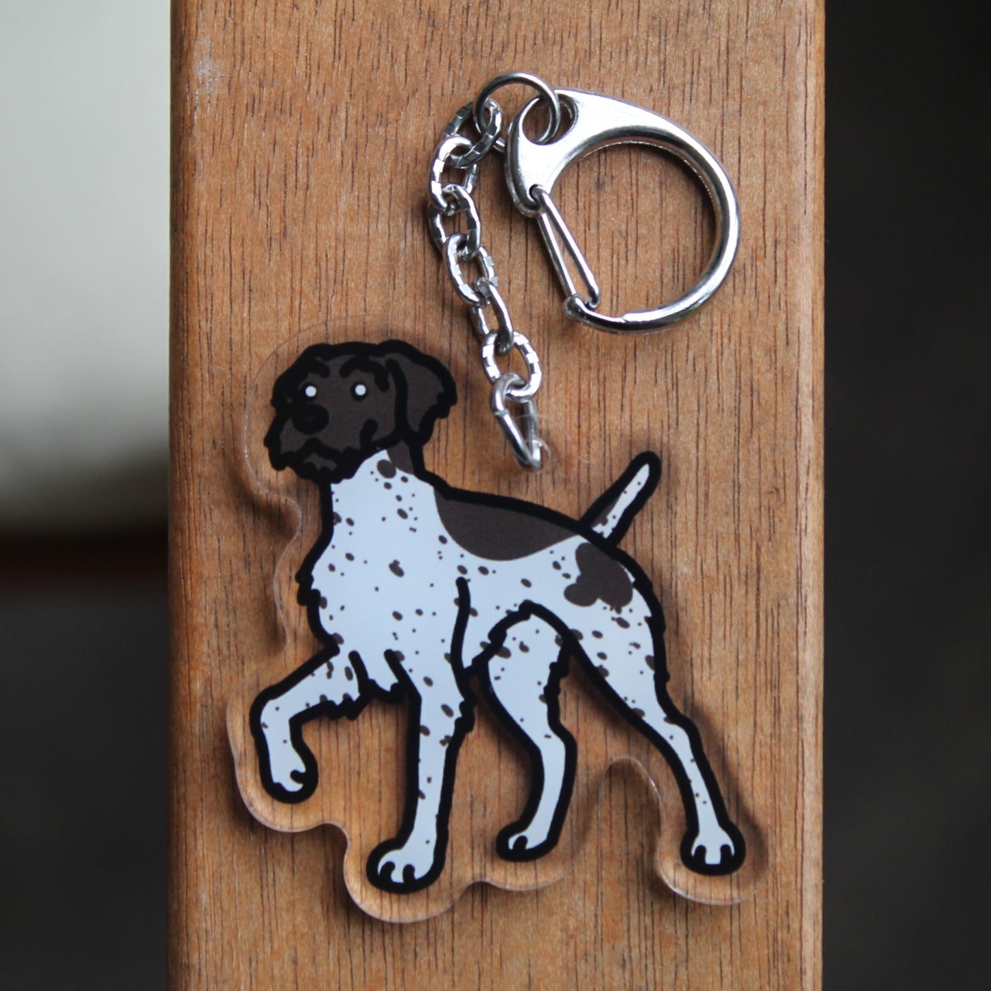 German Wirehair Pointer Pudelpointer Pointing Griffon - 3" Pointer Dog Sticker or 2" Keychain Sporting