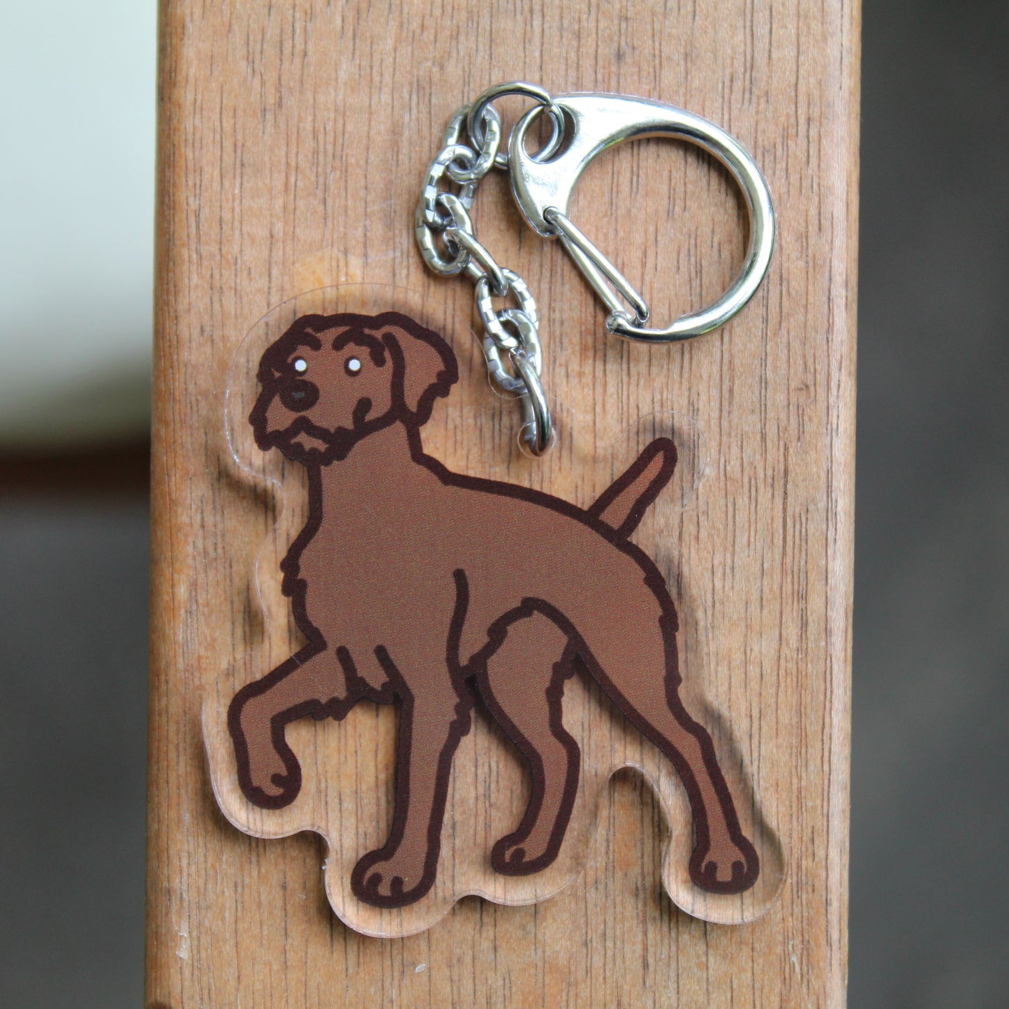 German Wirehair Pointer Pudelpointer Pointing Griffon - 3" Pointer Dog Sticker or 2" Keychain Sporting