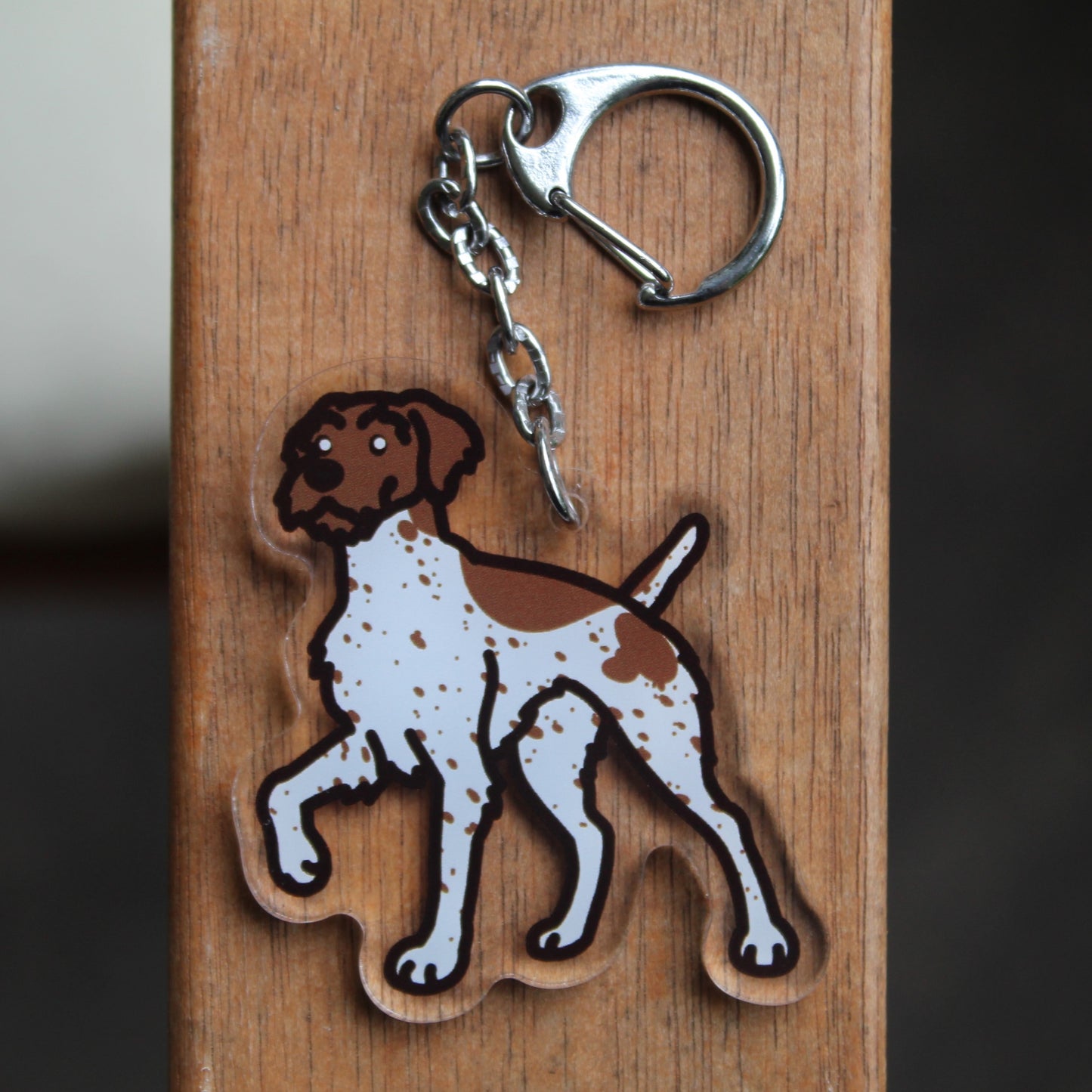 German Wirehair Pointer Pudelpointer Pointing Griffon - 3" Pointer Dog Sticker or 2" Keychain Sporting