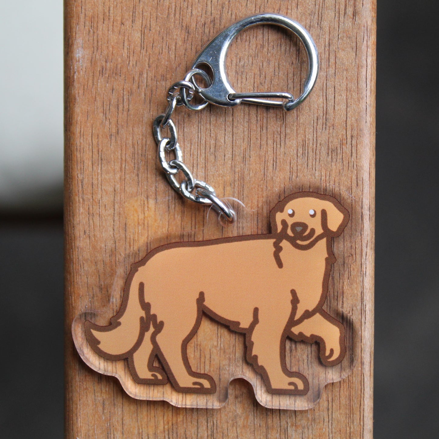Golden Retriever - 3" Waterproof Sticker or 2" Keychain or 3" Keychain Sporting