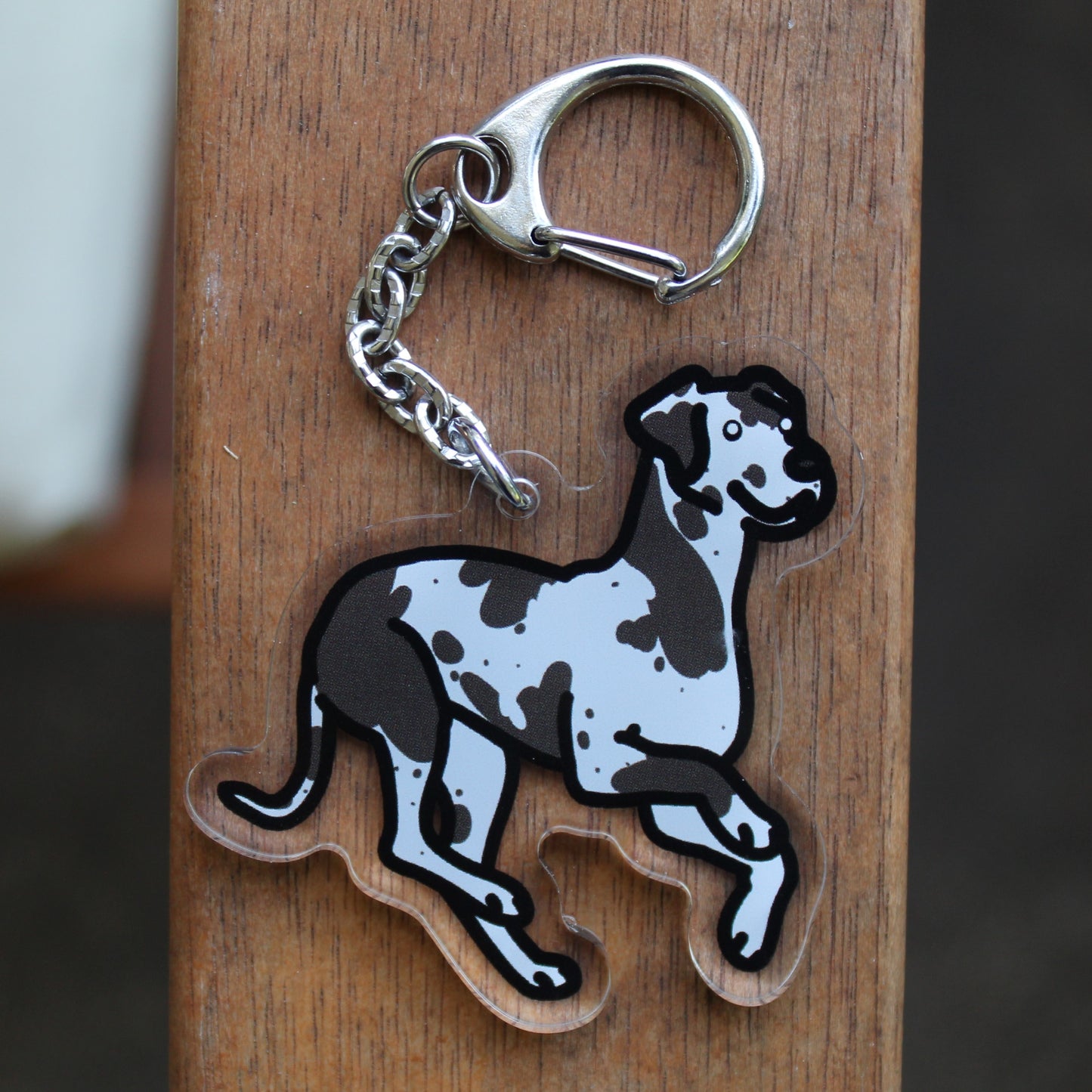 Great Dane - 3" Horse Dog Sticker or 2" Keychain Working