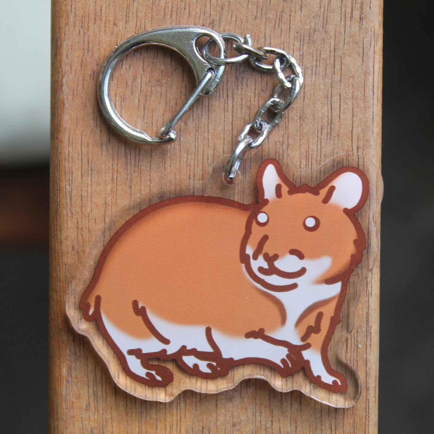 Syrian Hamster Sticker - 3" Rodent Sticker or 2" Keychain