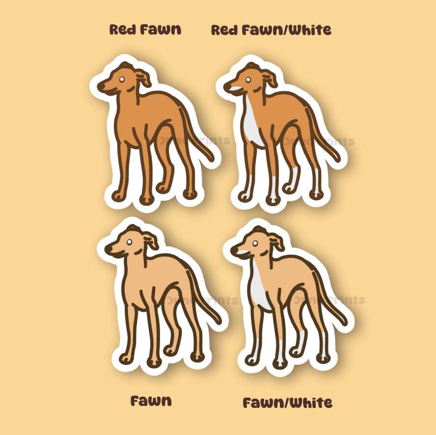 Italian Greyhound - 3" Iggy Dog Sticker or 2" Keychain Toy