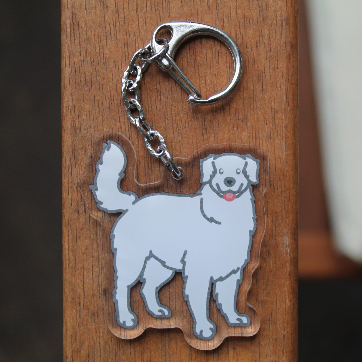 Bernese Mountain Dog, Newfoundland, Great Pyrenees - 3" Waterproof, UV-Resistant Sticker or 2" Acrylic Keychain - Big Fluffy Working