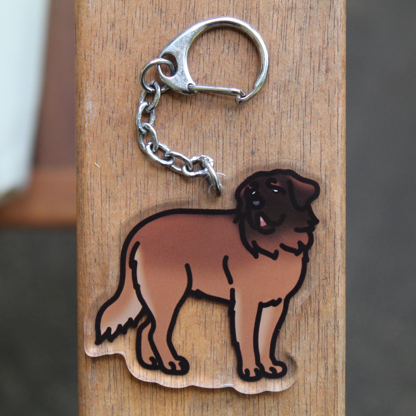 Saint Bernard, Leonberger, Big White Fluffy Dogs - 3" Dog Sticker or 2" Keychain Working