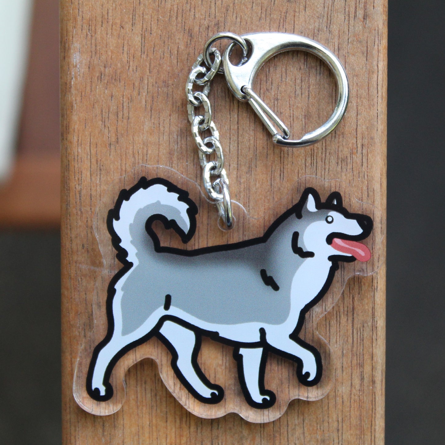 Alaskan Malamute - 3" Dog Sticker or 2" Keychain Working