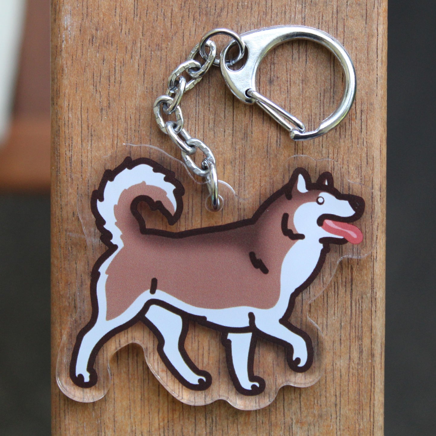 Alaskan Malamute - 3" Dog Sticker or 2" Keychain Working