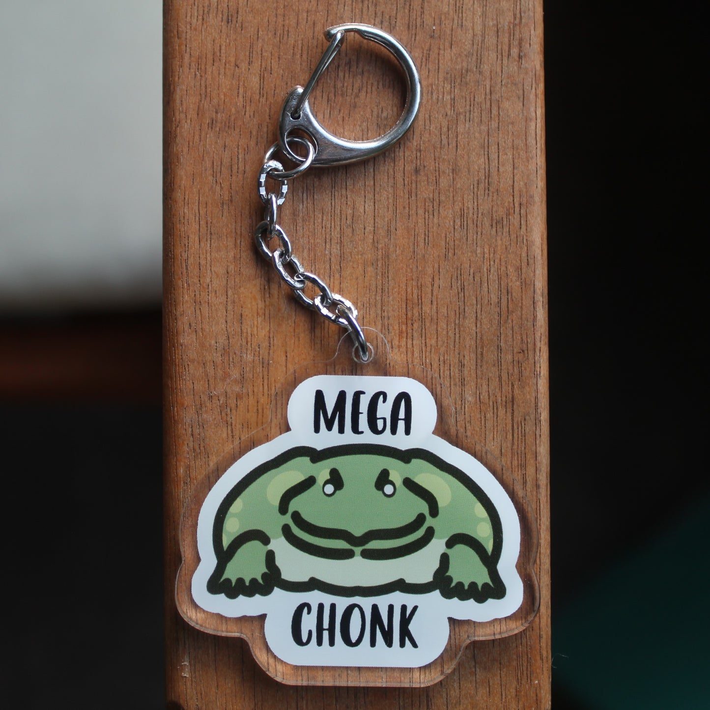 Mega Chonk - 3" Funny Bullfrog Sticker or 2" Keychain (Copy)