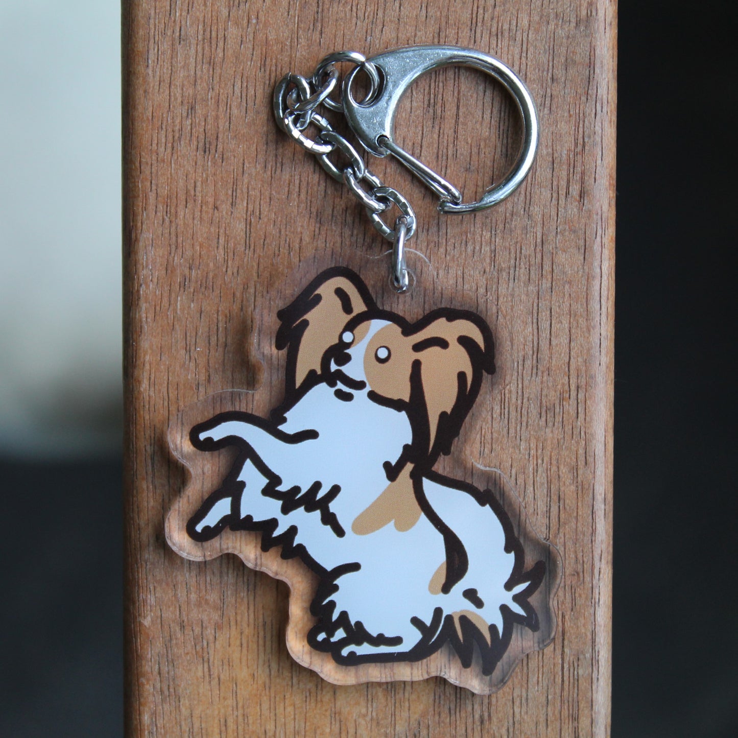 Papillon French Spaniel - 3" Dog Sticker or 2" Keychain Toy