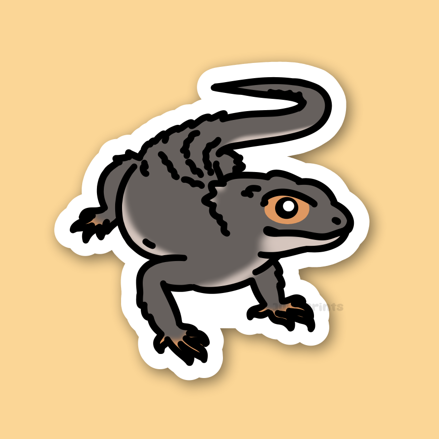 Red-Eyed Crocodile Skink - 3" Tribolonotus Gracilis Skink Sticker