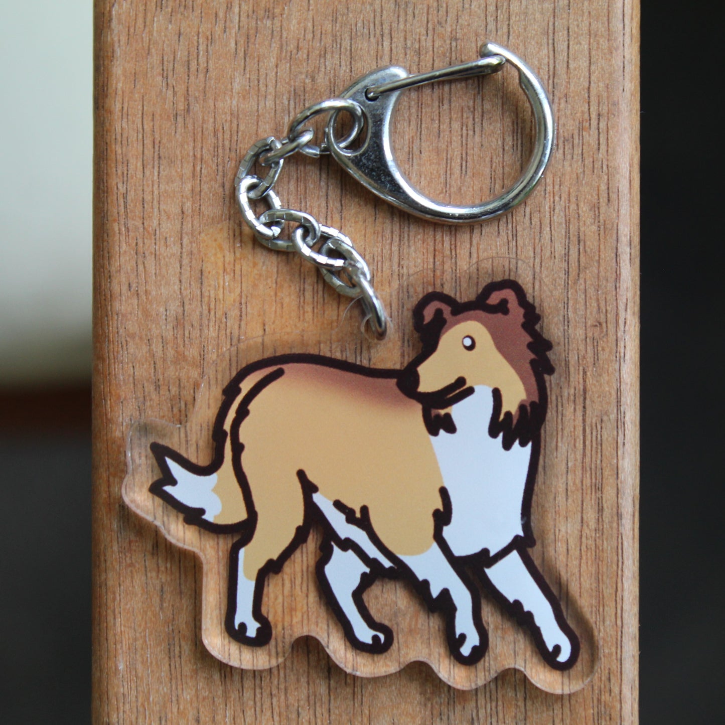 Rough and Smooth Collie Sticker - 3" Herding Dog Sticker or 2" Keychain Herding
