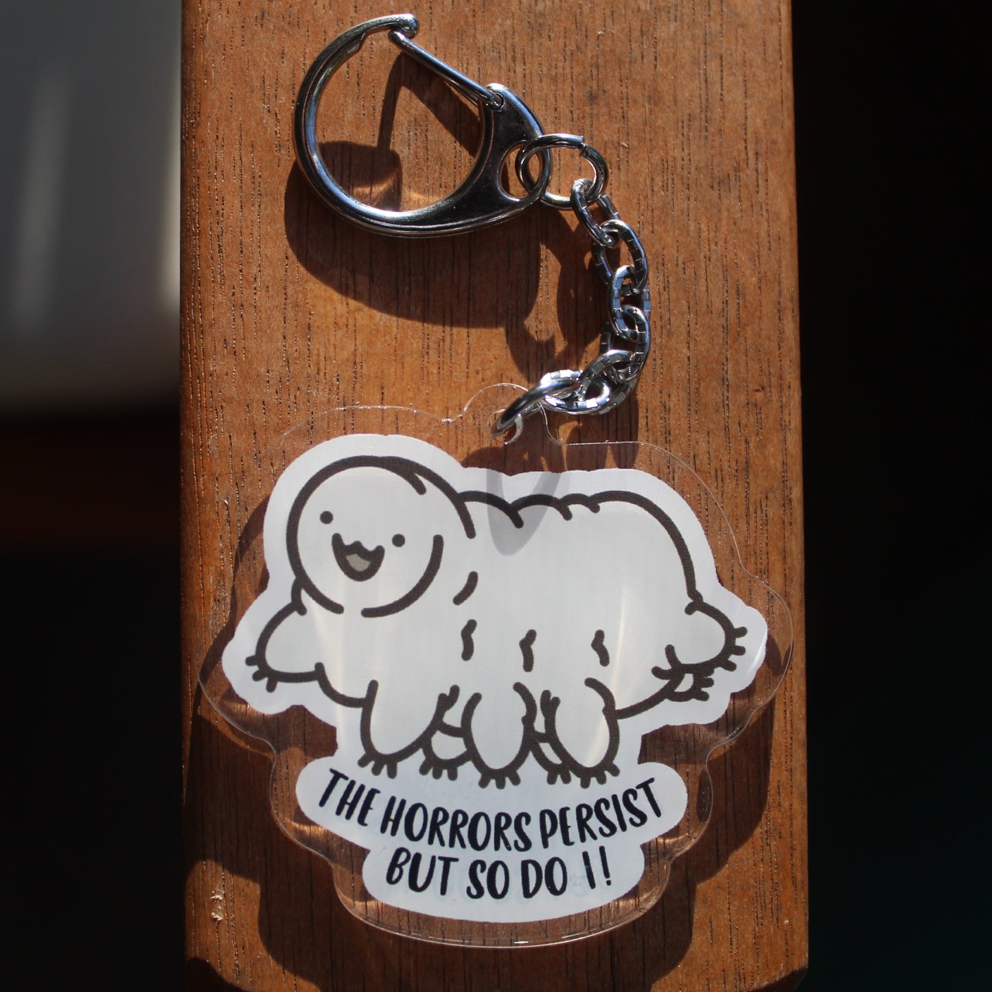 Tardigrade - 3" The Horrors Persist but So Do I! Water Bear Sticker or 2" Keychain