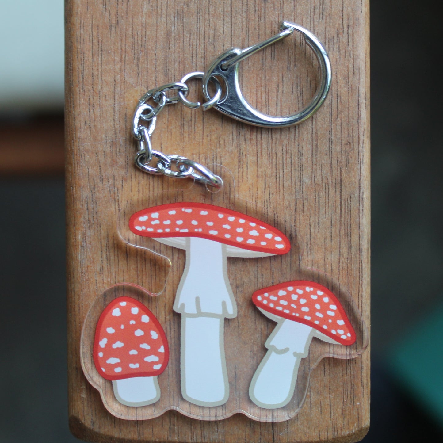 Fly Agaric/Amanita Mushroom Sticker - 3" Waterproof Mushroom Sticker or 2" Keychain