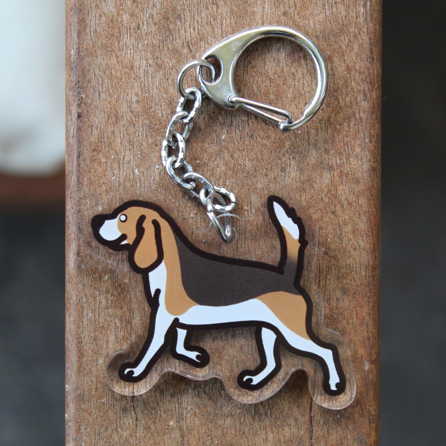 Beagle Dog Sticker - 3" Beagle Short/Tall Sticker or 2" Keychain Hound