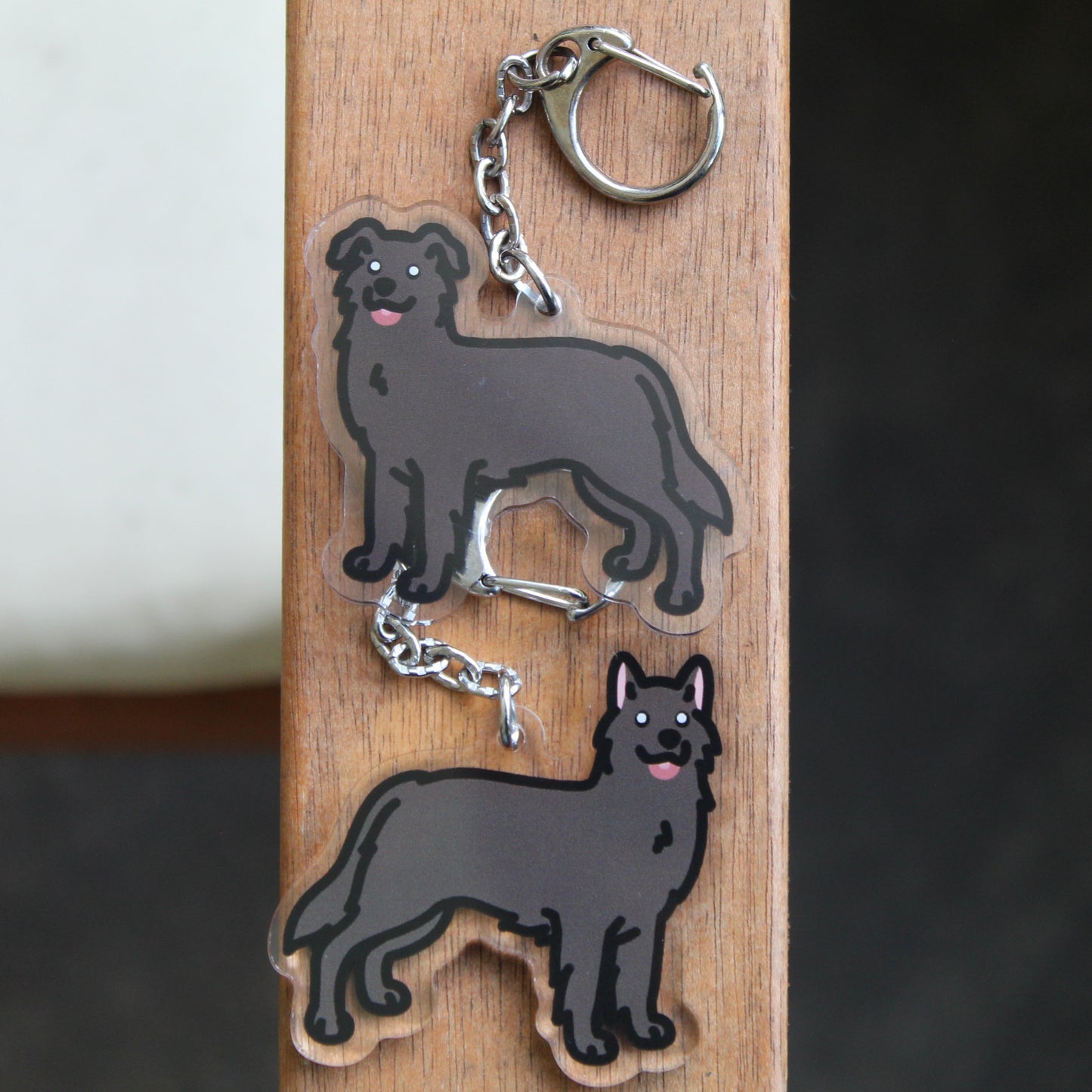 Border Collie Dog Sticker - 3" Waterproof Sticker or 2" Keychain Herding