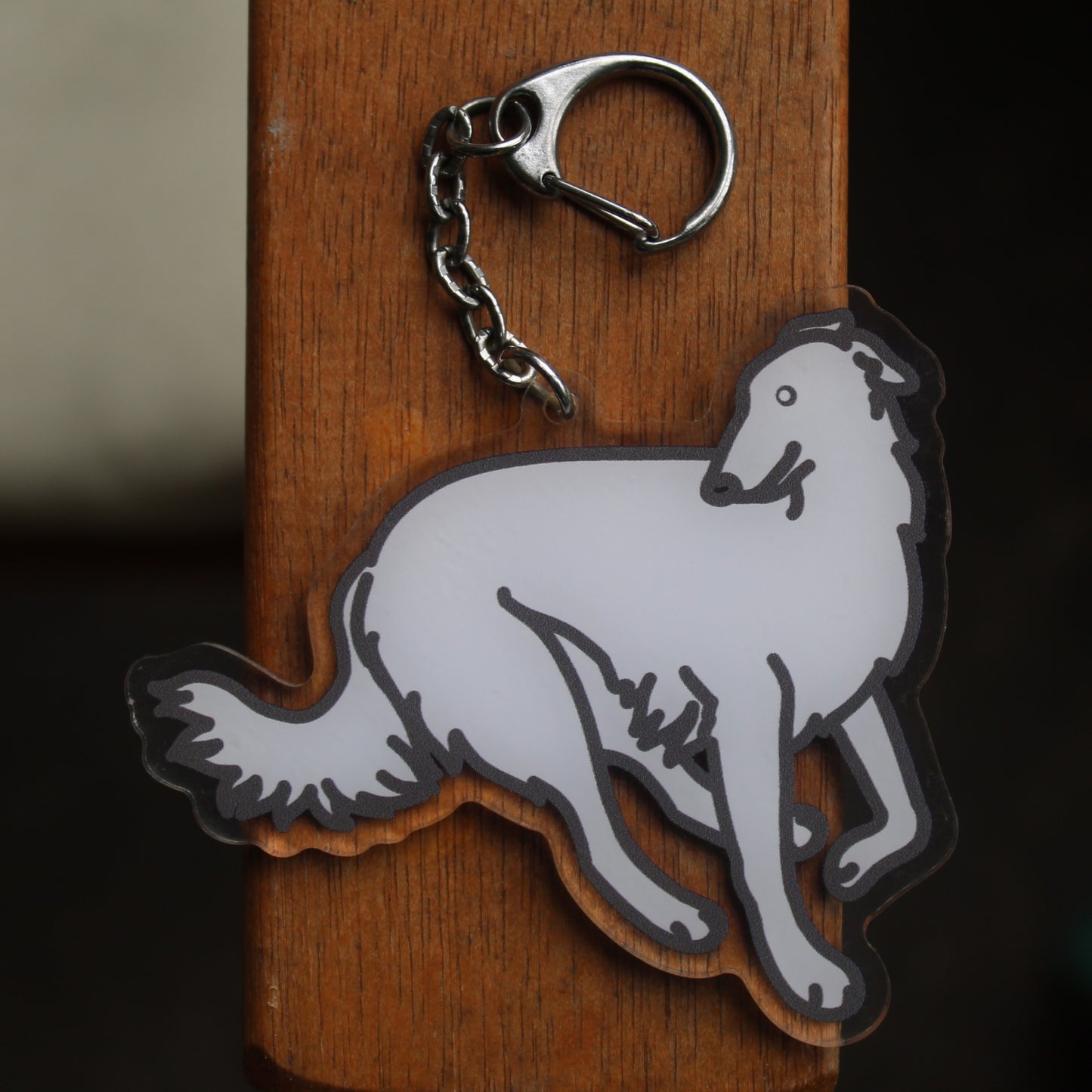 Borzoi Dog Sticker - 3" Windhound/Scenthound Dog Sticker or 2" Keychain Hound