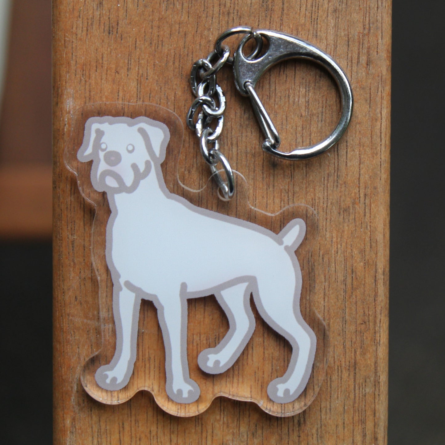 Boxer - 3" Dog Sticker or 2" Keychain Working