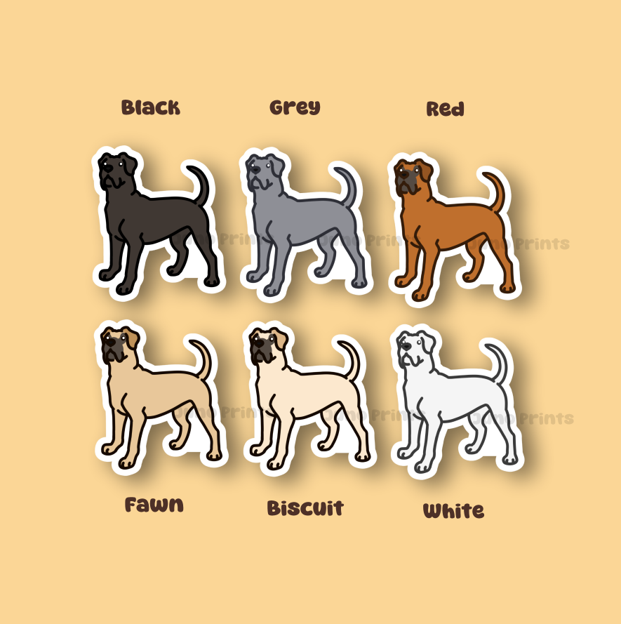 Cane Corso - 3" Italian Mastiff Dog Sticker or 2" Keychain Working