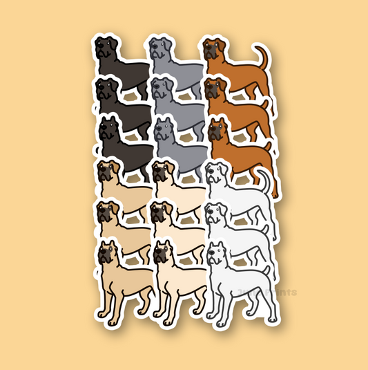 Cane Corso - 3" Italian Mastiff Dog Sticker or 2" Keychain Working