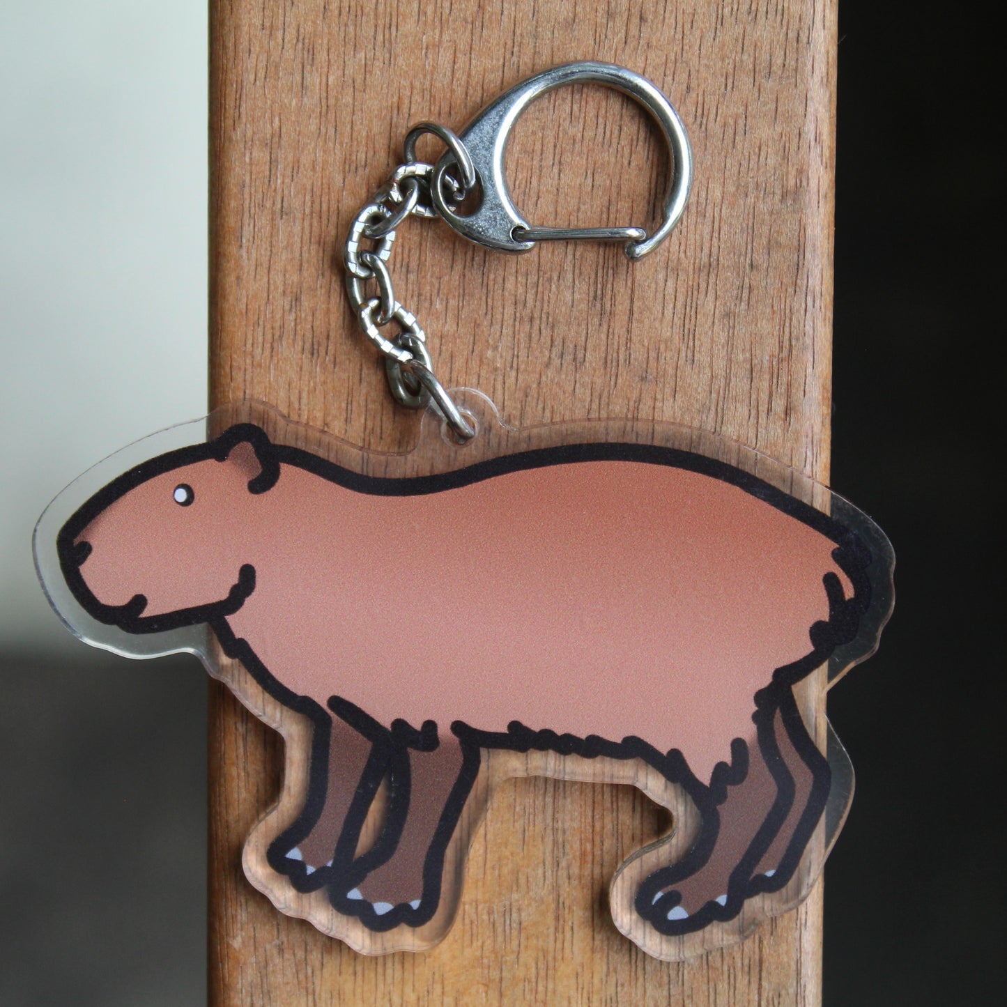 Coconut Doggy - 3" Waterproof Capybara Sticker or 2" Keychain or 3" Keychain