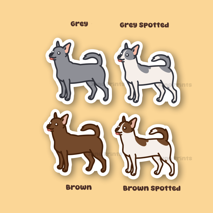 Shorthair Chihuahua - 3" Dog Sticker or 2" Keychain Toy