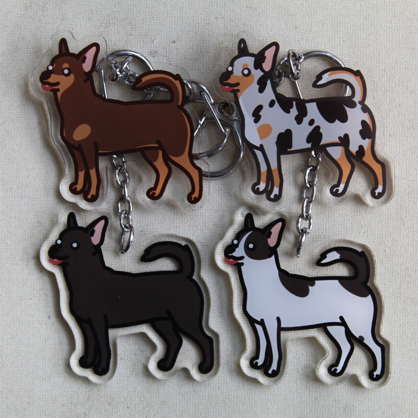 Shorthair Chihuahua - 3" Dog Sticker or 2" Keychain Toy