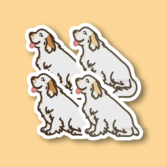 Clumber Spaniel Sticker - 3" Waterproof Sticker Sporting