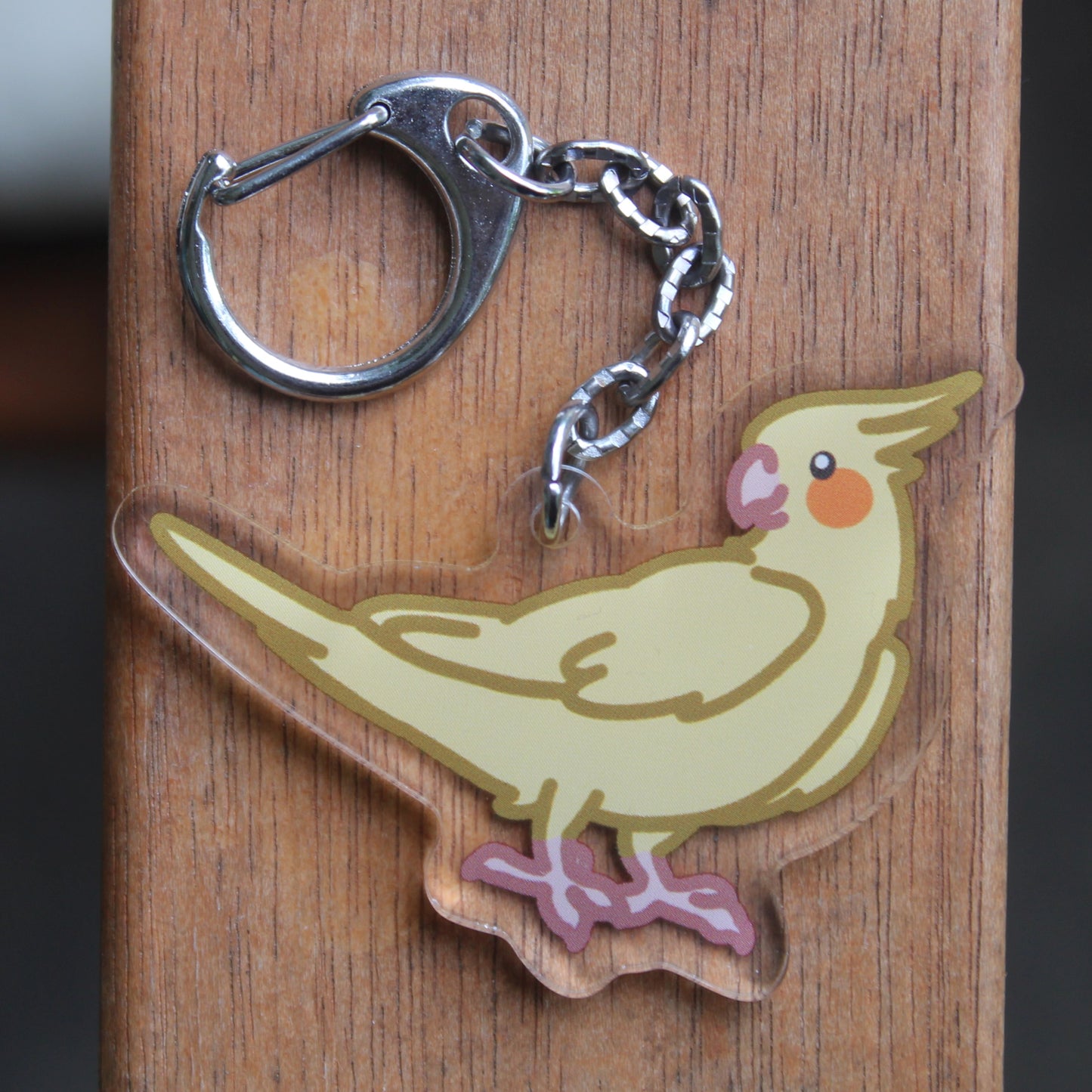 Cockatiel Sticker - 3" Waterproof Cockatiel Sticker or 2" Keychain