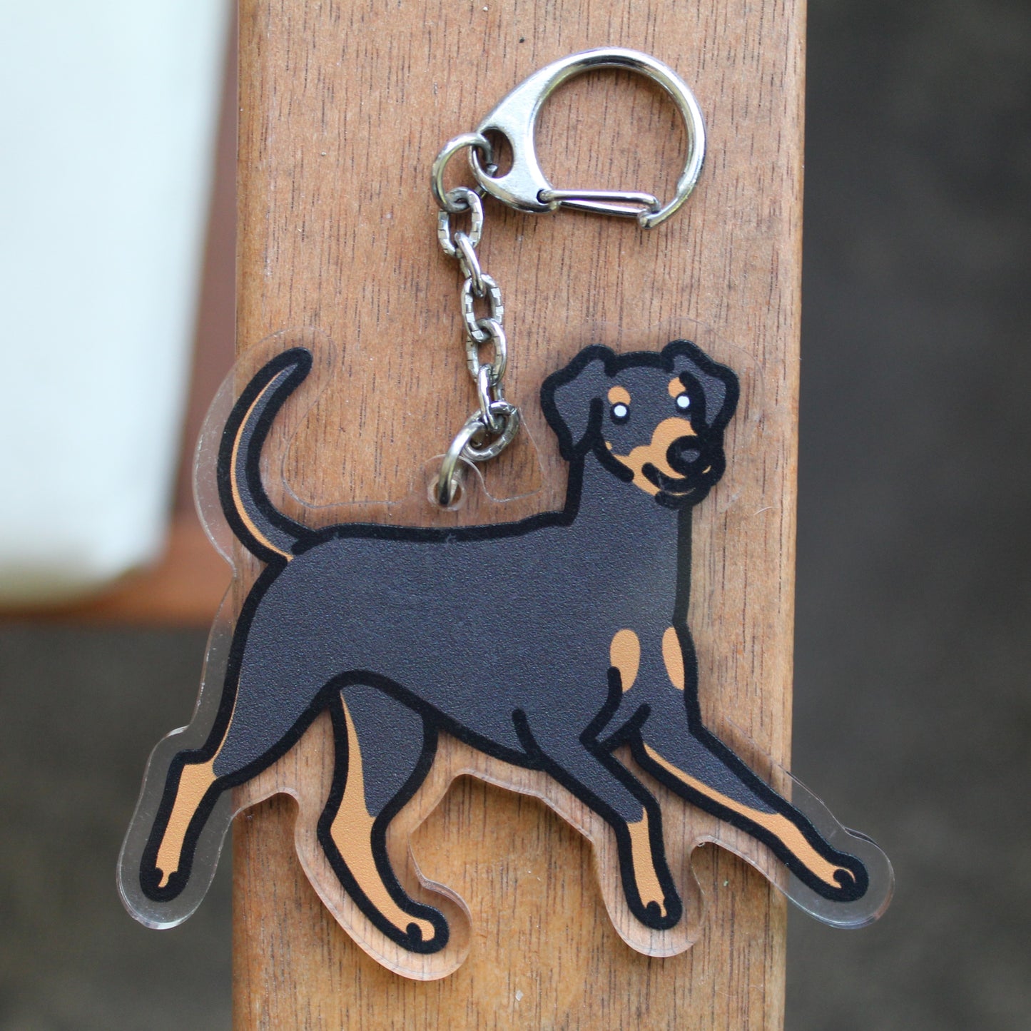 Doberman Pinscher - 3" Dobermann, German Pinscher Sticker or 2" Keychain or 3" Keychain Working