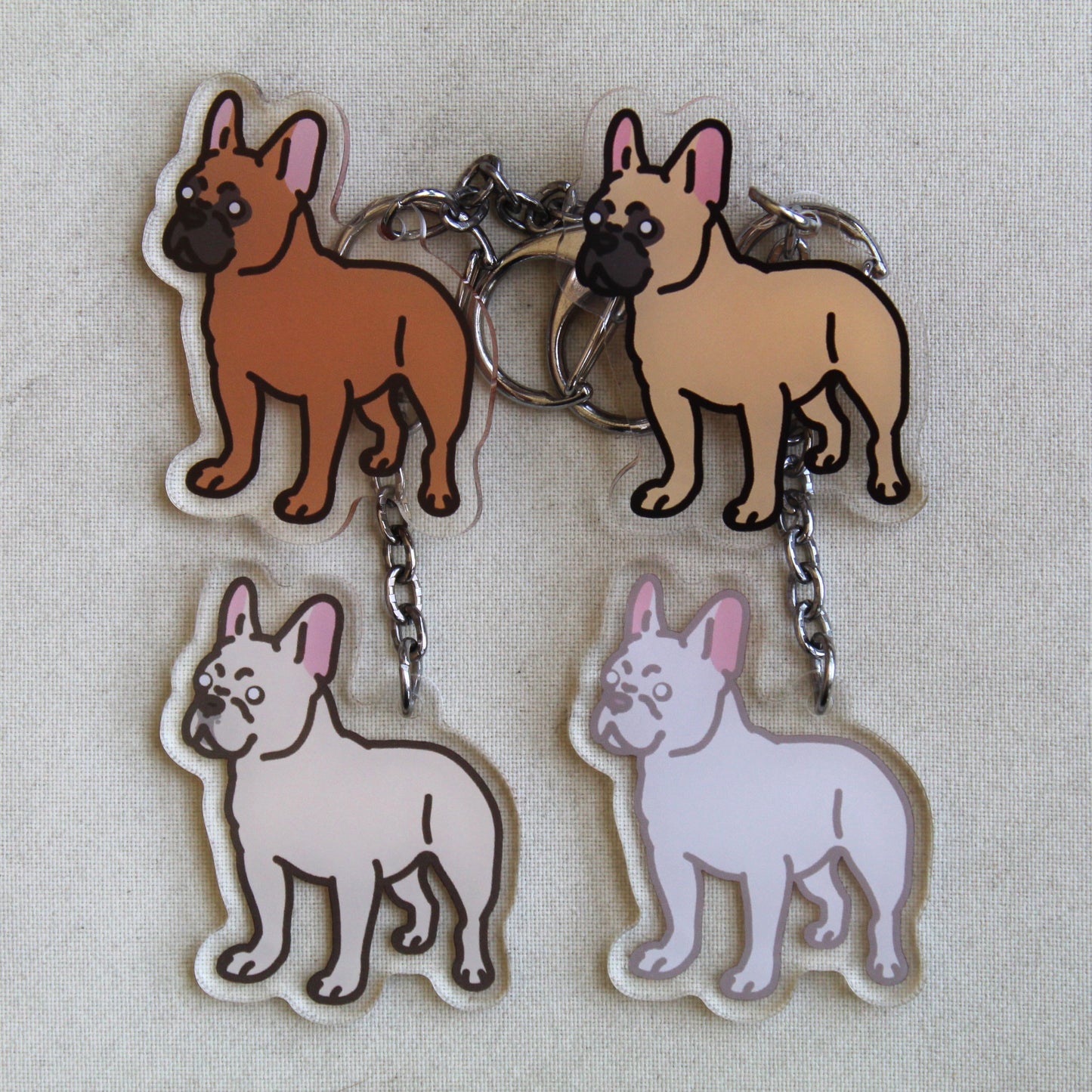 French Bulldog Sticker - 3" Sticker or 2" Keychain Non-Sporting